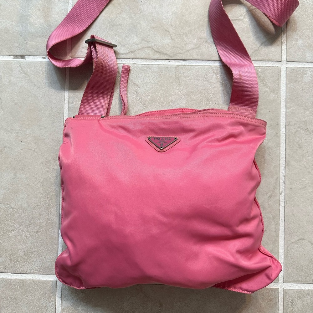 Authentic Pink Prada Nylon Crossbody